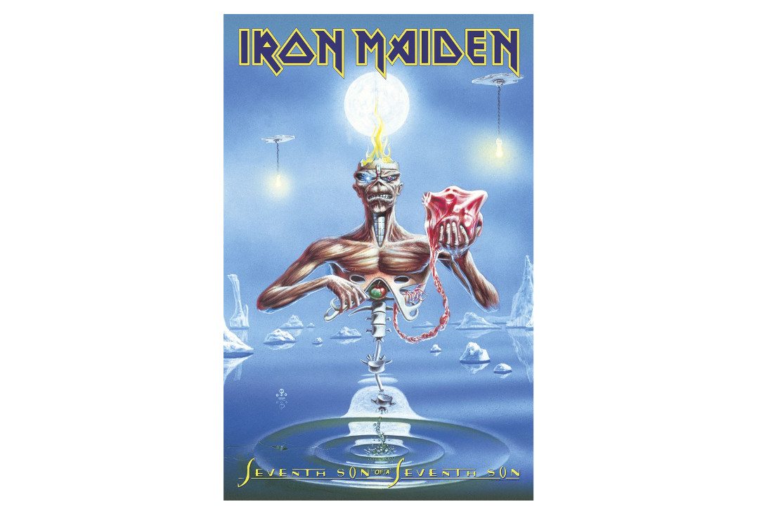 Official Band Merch | Iron Maiden - Seventh Son Of A Seventh Son Printed Textile Poster