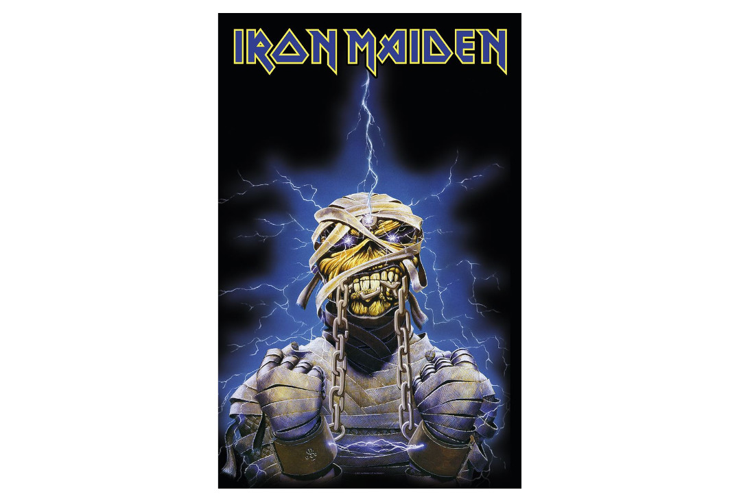 Official Band Merch | Iron Maiden - Powerslave Eddie Printed Textile Poster