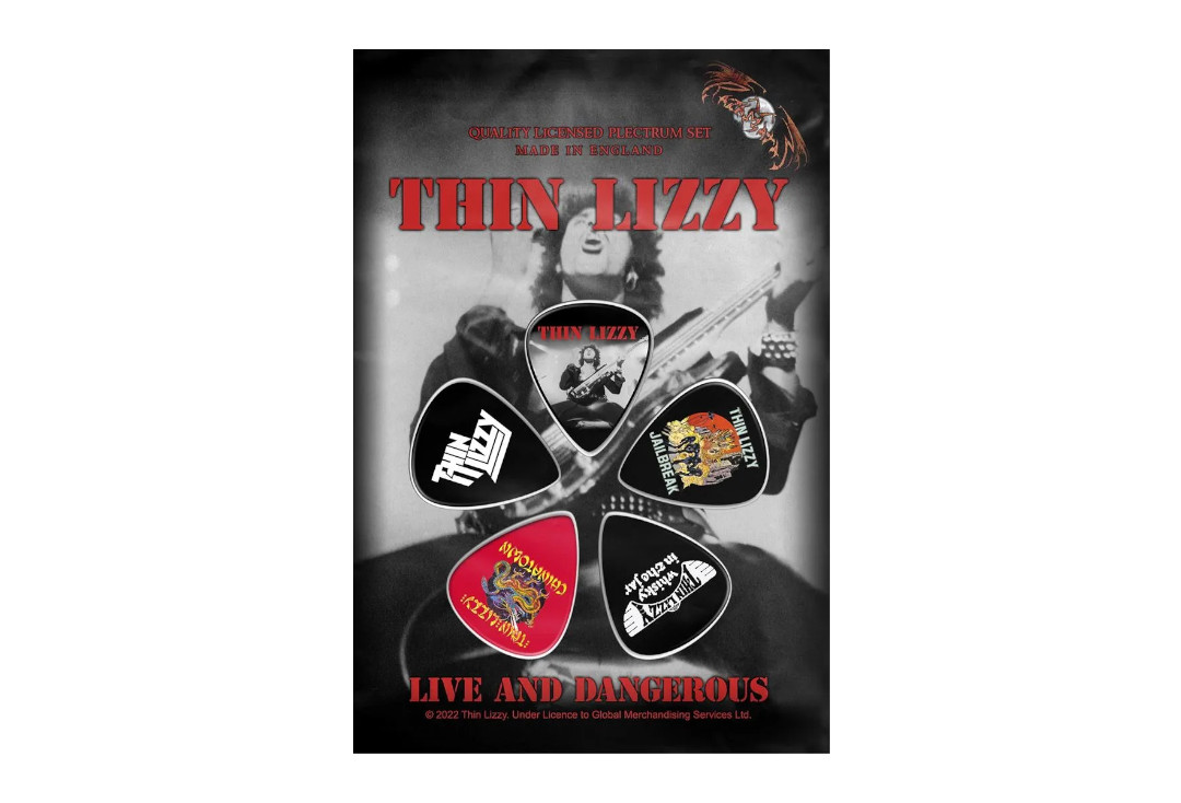 Official Band Merch | Thin Lizzy - Live & Dangerous Official Plectrum Pack
