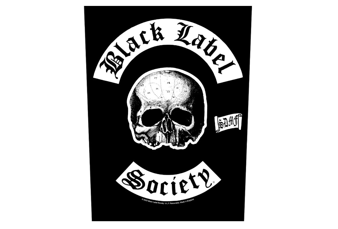 Official Band Merch | Black Label Society - SDMF Printed Back Patch