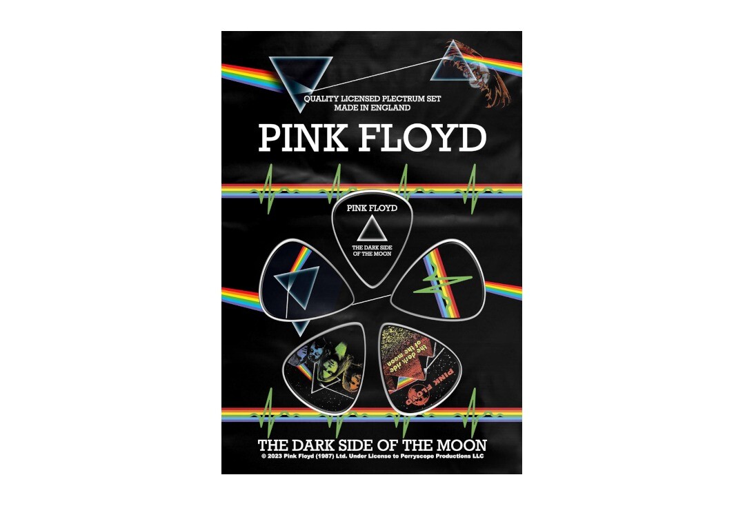 Official Band Merch | Pink Floyd - The Dark Side Of The Moon Official Plectrum Pack