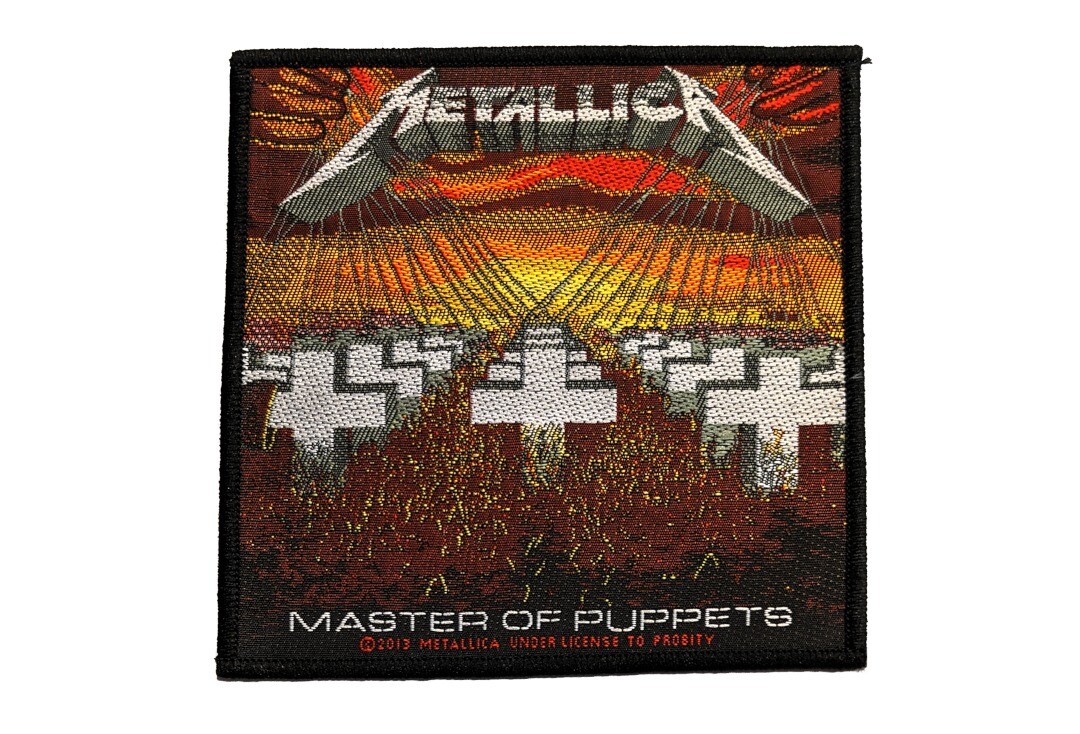 Official Band Merch | Metallica - Master Of Puppets Woven Sew On Patch