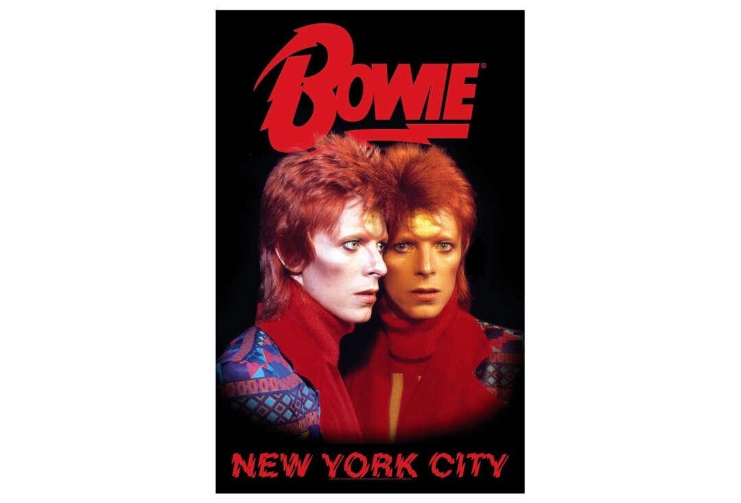 Official Band Merch | David Bowie - New York City Printed Textile Poster