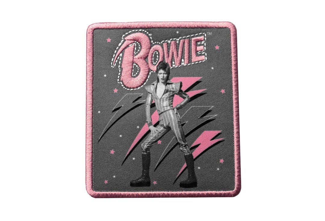 Official Band Merch | David Bowie - Pink Flash Woven Patch