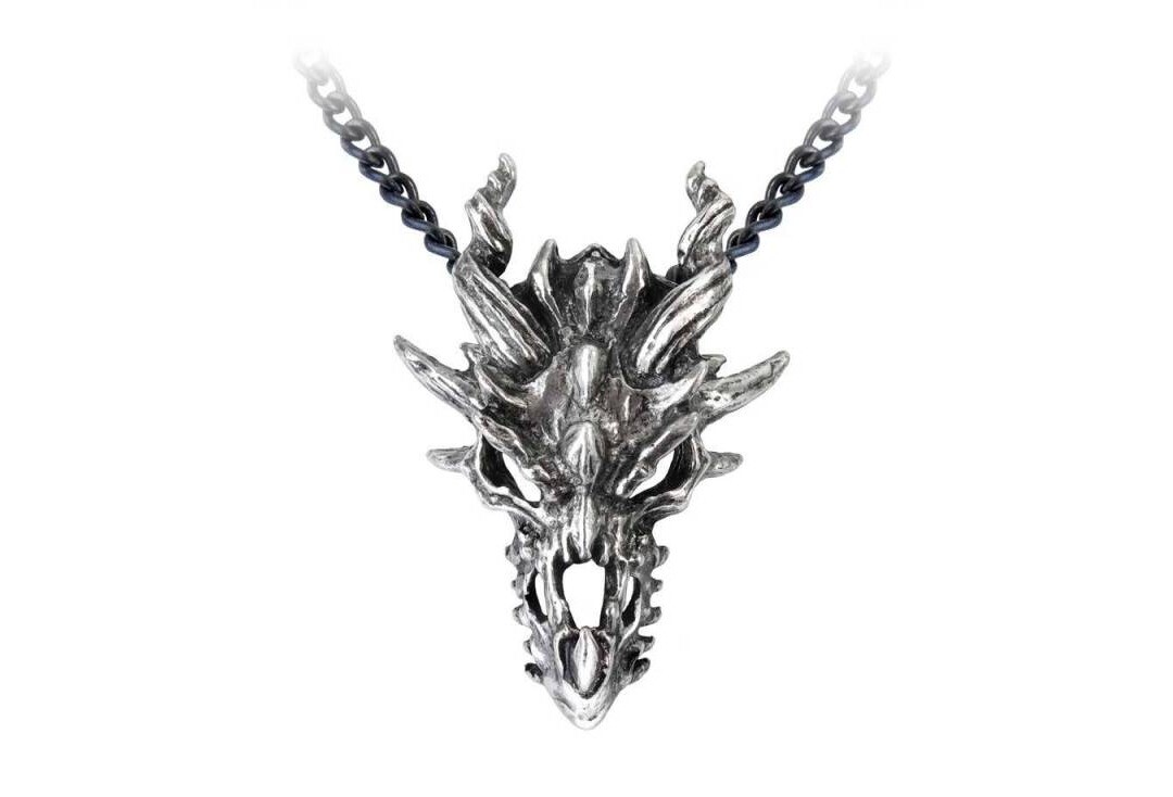 Dragon Skull Alchemy Gothic Necklace - Main