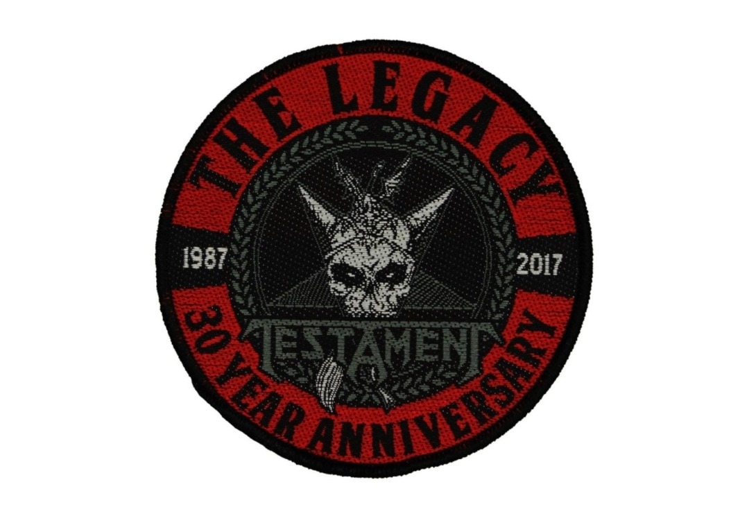 Testament - Legacy 30th Anniversary Sew On Woven Patch