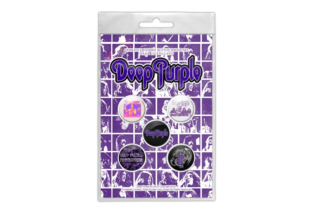 Deep Purple - Logo Official Button Badge Pack