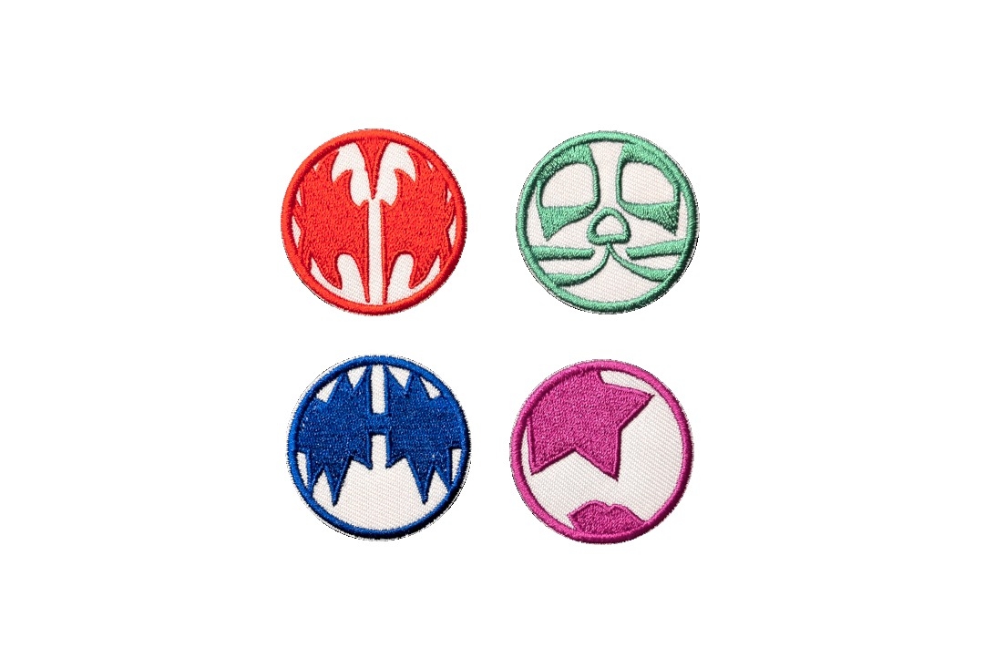 Kiss - Mini Icons Iron On Embroidered Patch Set