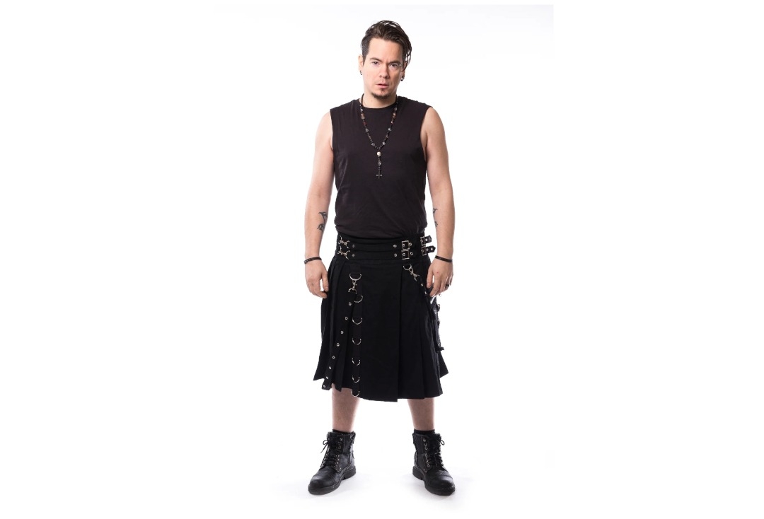 Calle Black Chemical Black Kilt -- Front Main