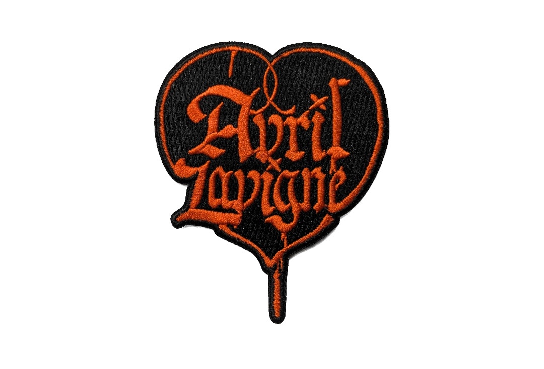 Avril Lavigne - Heart Logo Cut Out Iron On Embroidered Patch