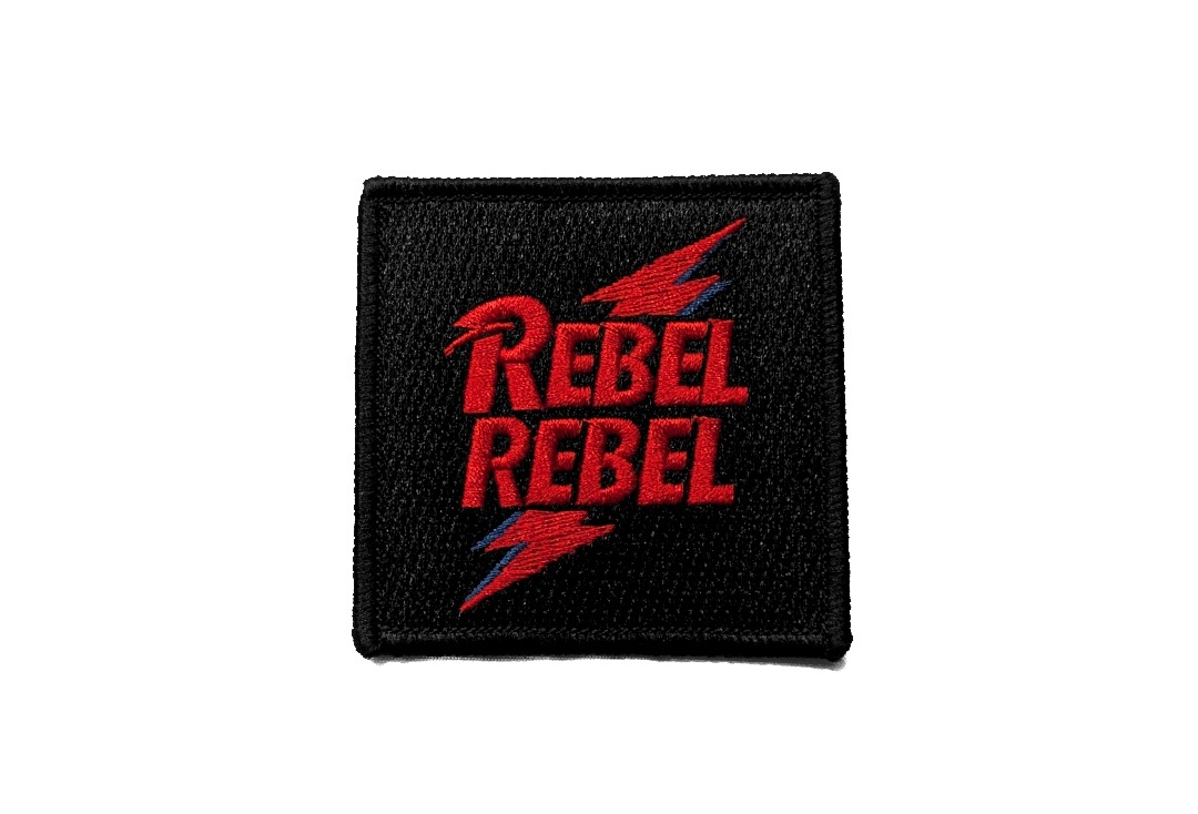 David Bowie - Square Rebel Rebel Iron On Embroidered Patch