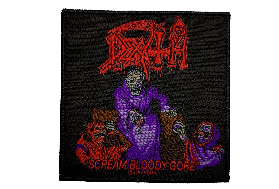 Death - Scream Bloody Gore Sew On Woven Patch