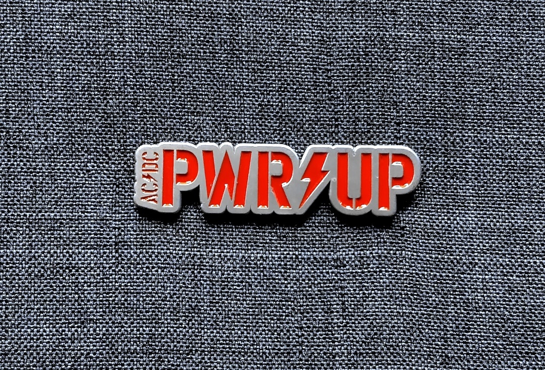 AC/DC - PWR UP Logo Official Metal Pin Badge