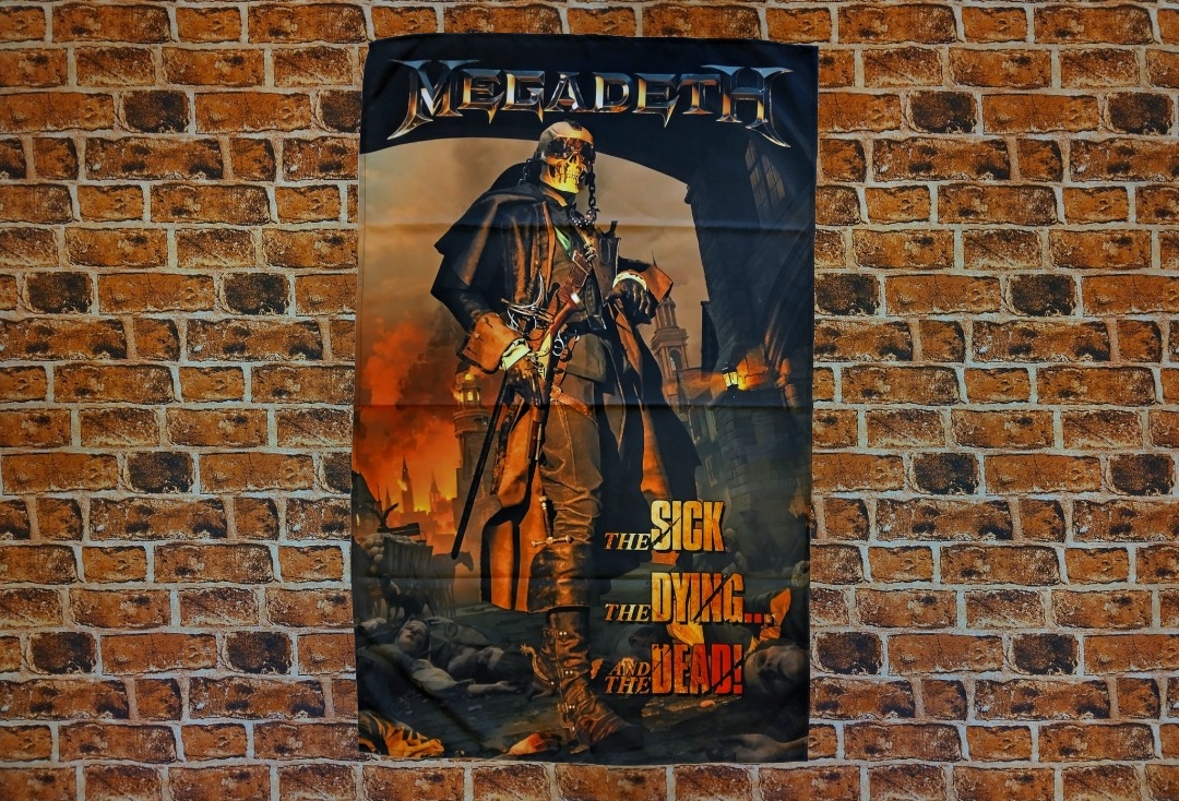 Megadeth - The Sick, The Dying And The Dead Printed Textile Poster