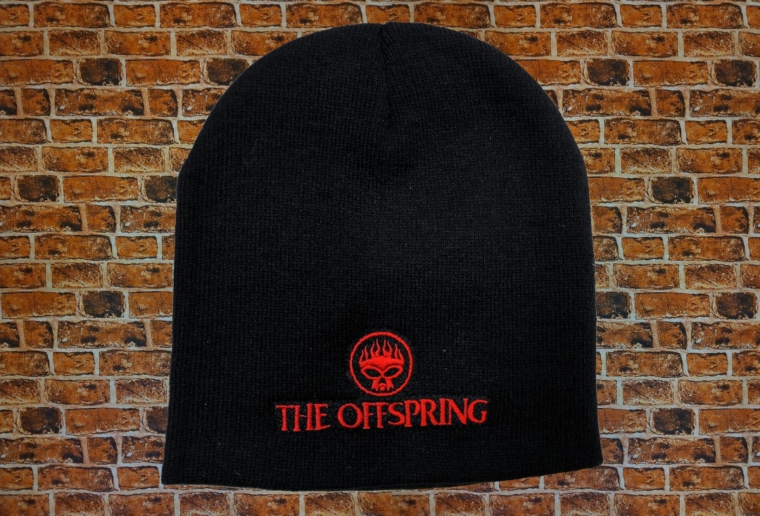 The Offspring - Skull Logo Embroidered Official Knitted Beanie Hat