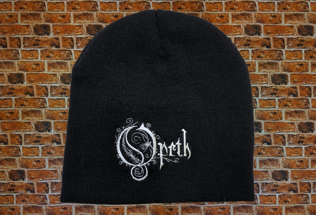 Opeth - Grey Logo Embroidered Official Knitted Beanie Hat