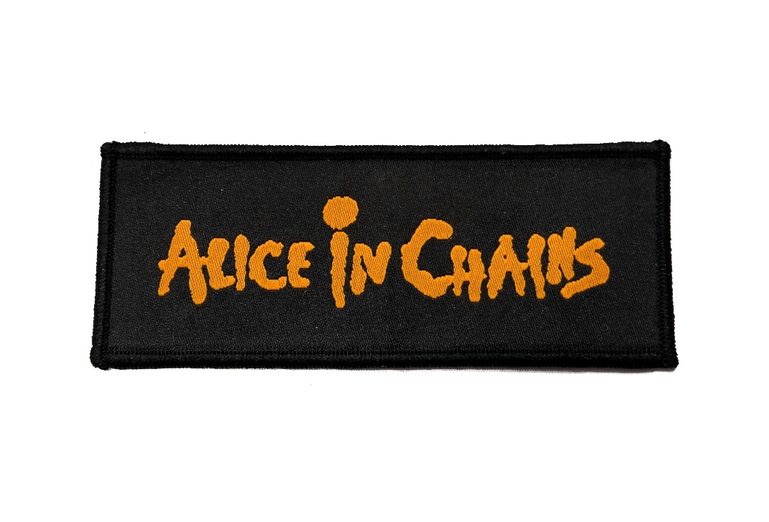 Alice In Chains - Orange Logo Sew On Woven Patch