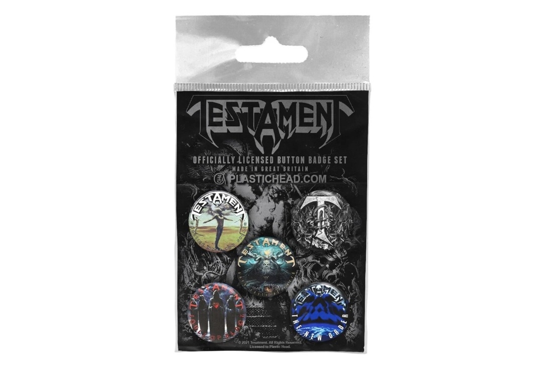 Testament - Classic Testament Official Button Badge Pack