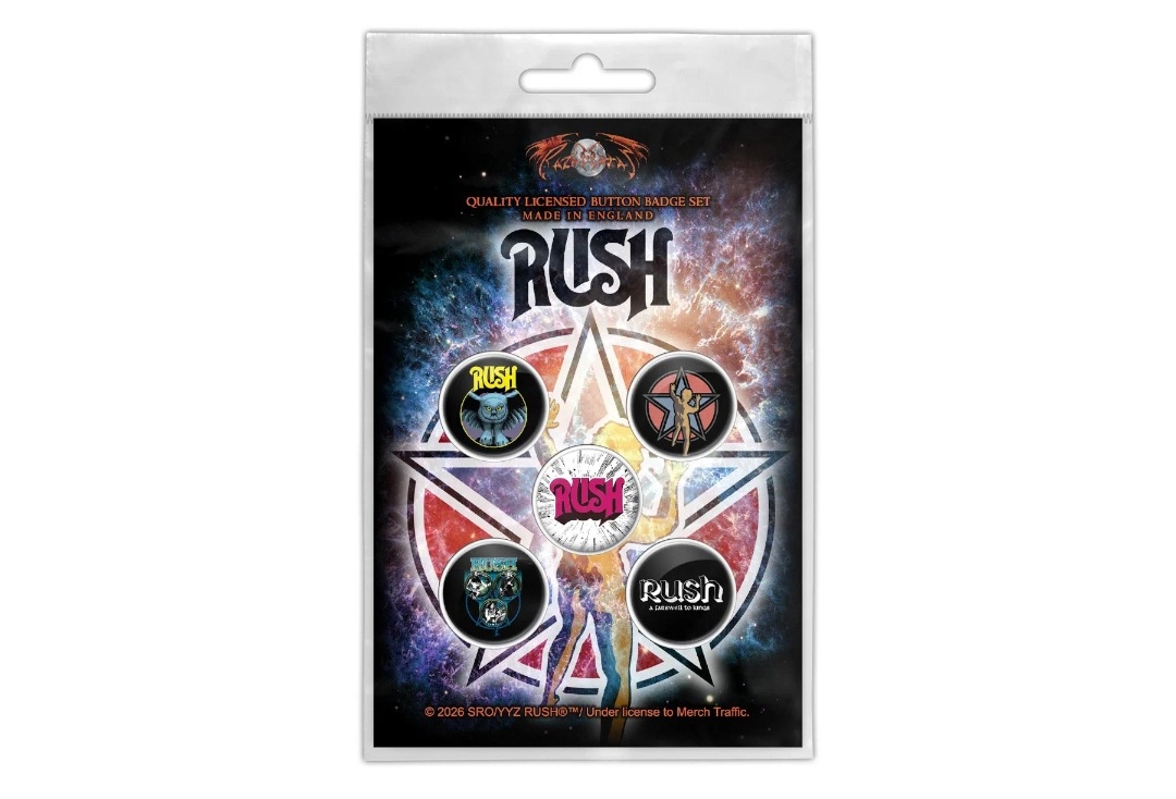 Rush - Starman Official Button Badge Pack