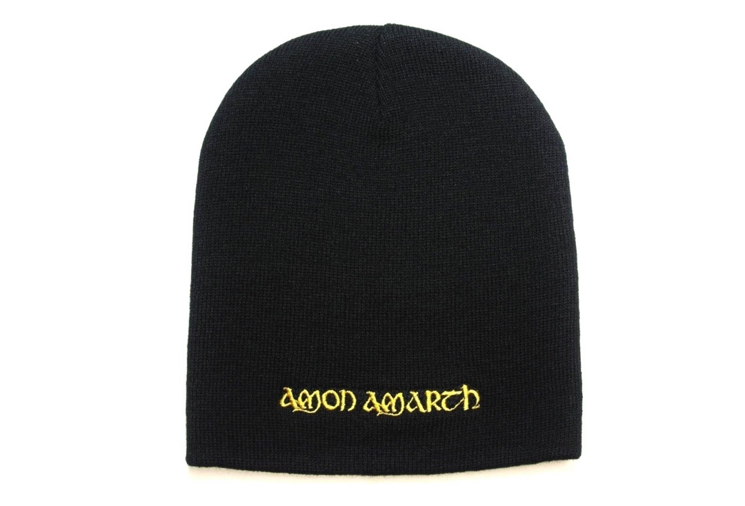 Amon Amarth - Yellow Logo Embroidered Official Knitted Beanie Hat