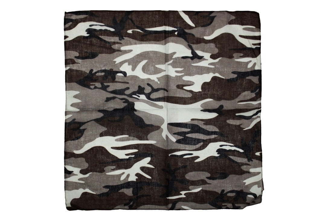 Brown Camo Cotton Bandana