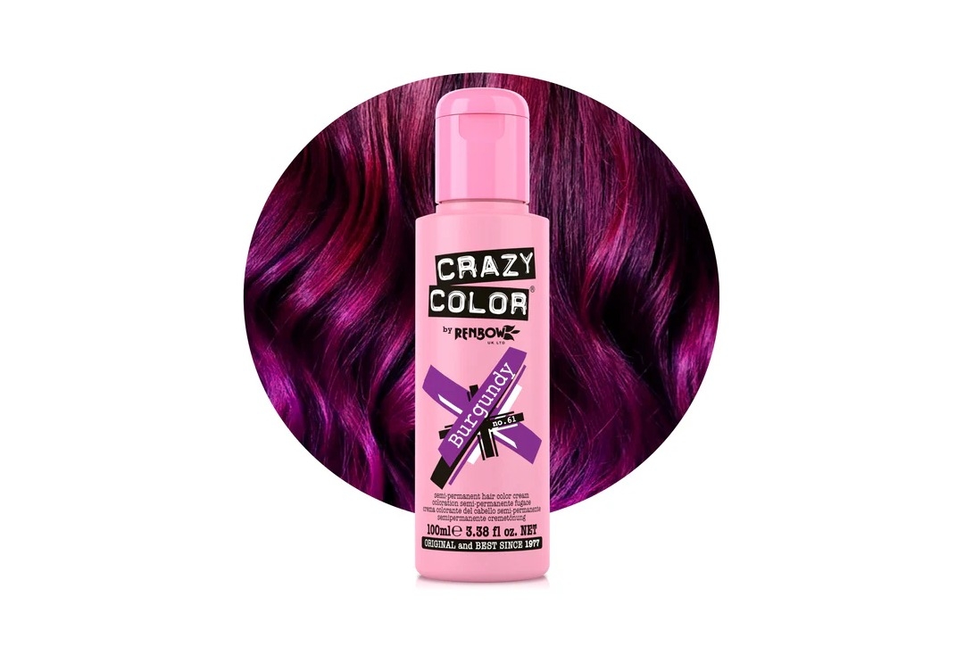 #61 Burgundy Crazy Color Semi-Permanent Hair Colour