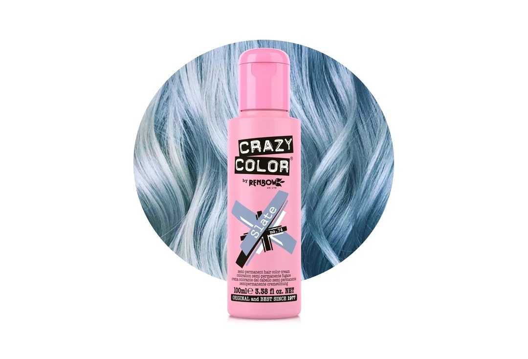 #74 Slate Crazy Color Semi-Permanent Hair Colour