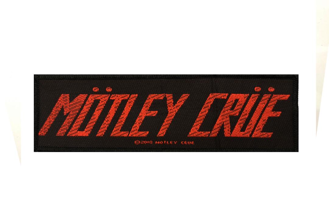 Official Band Merch | Motley Crue - Red Logo Woven Patch