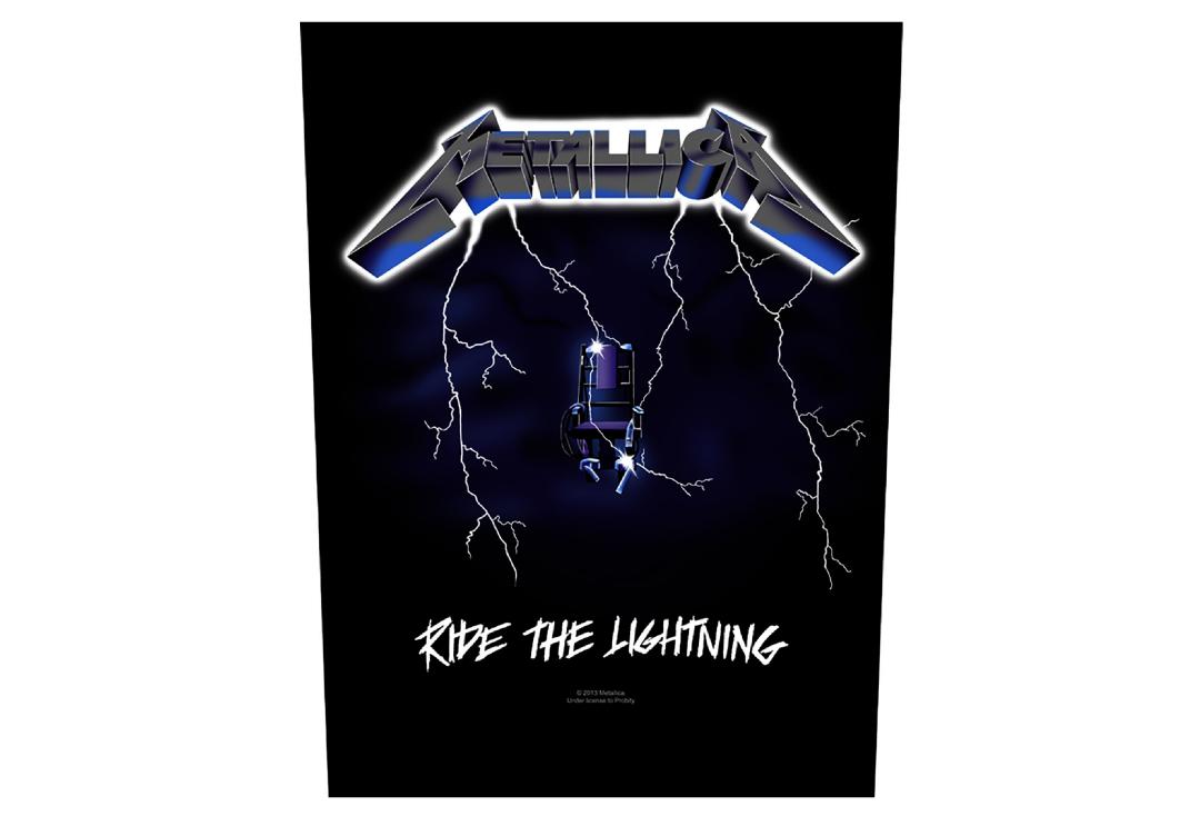 Official Band Merch |   Metallica - Ride The Lightning Printed Back Patch