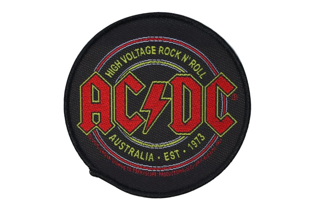 Official Band Merch | AC/DC - High Voltage Rock N' Roll Woven Patch