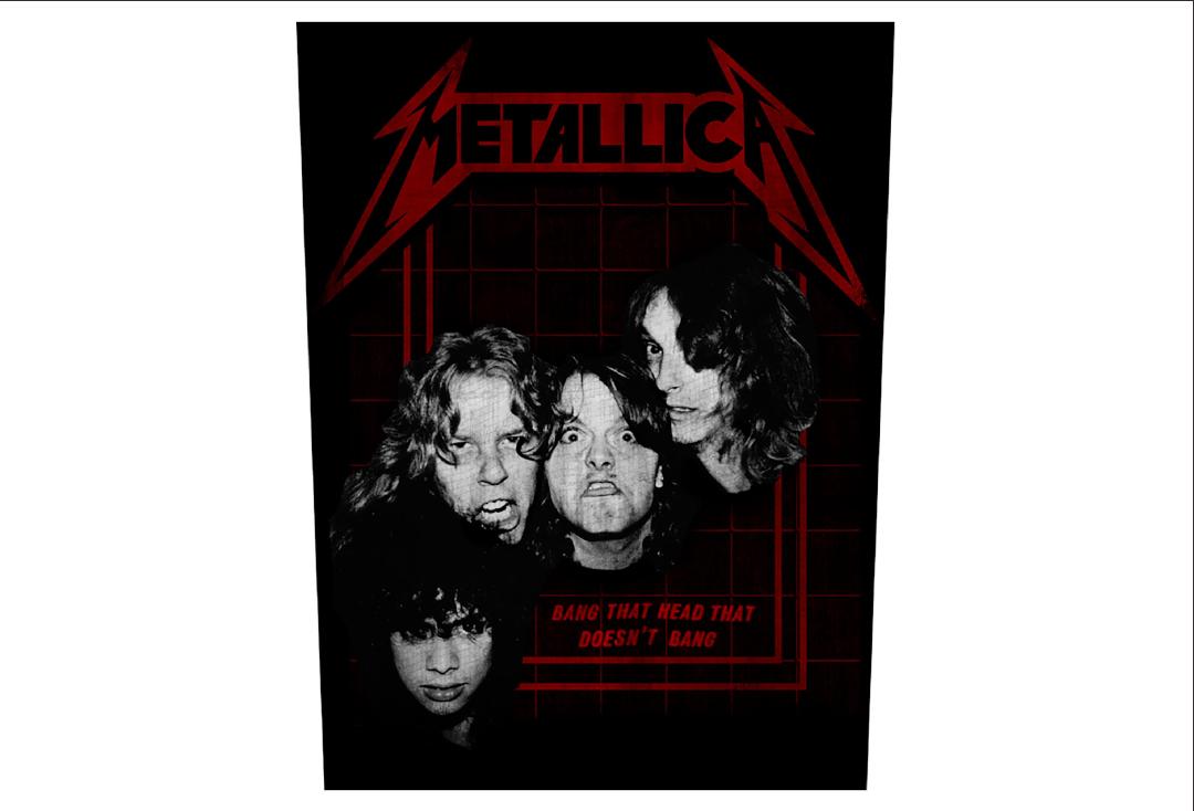 Official Band Merch | Metallica - Bang That Head Printed Back Patch