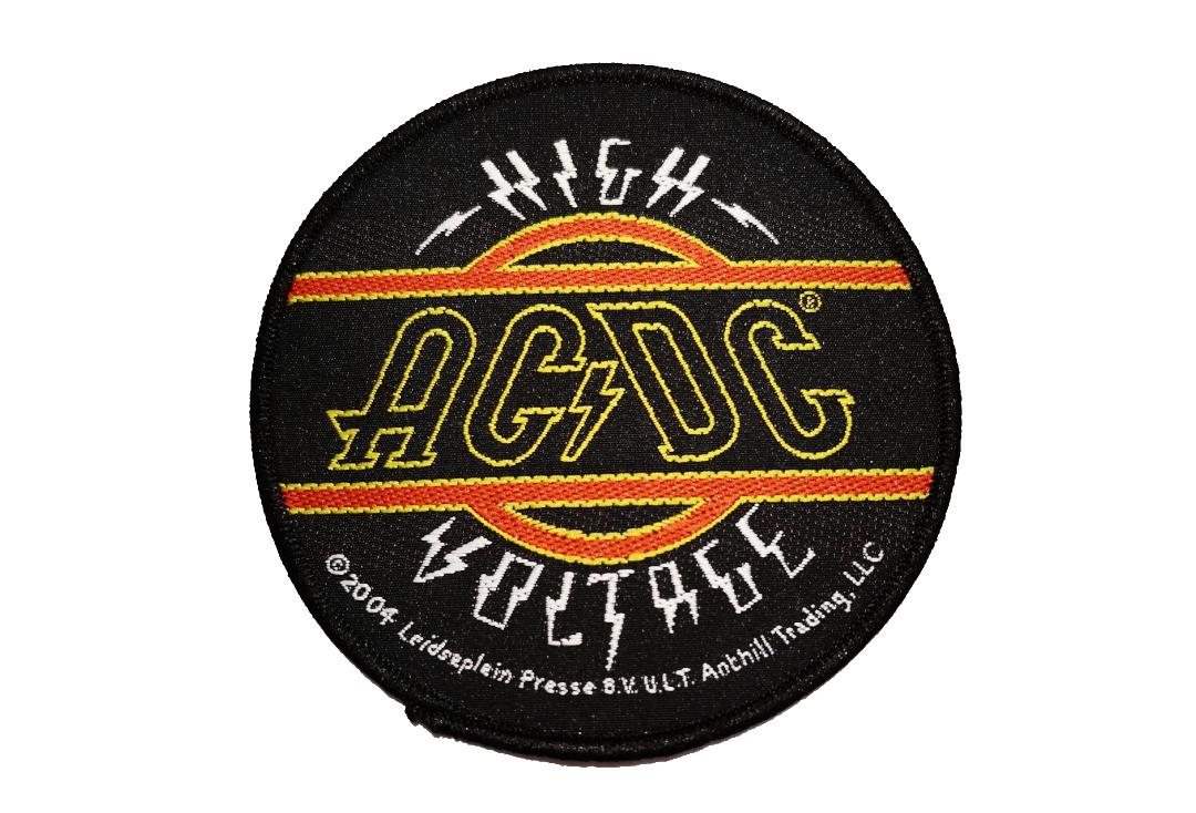 Official Band Merch | AC/DC - High Voltage Round Woven Patch