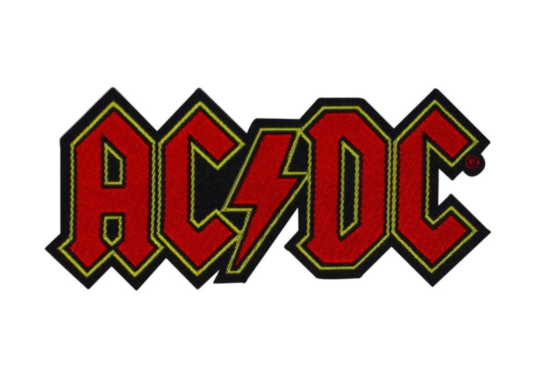 Official Band Merch | AC/DC - Cut Out Logo Woven Patch