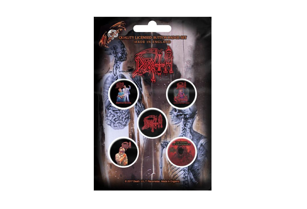 Official Band Merch | Death - Albums Button Badge Pack
