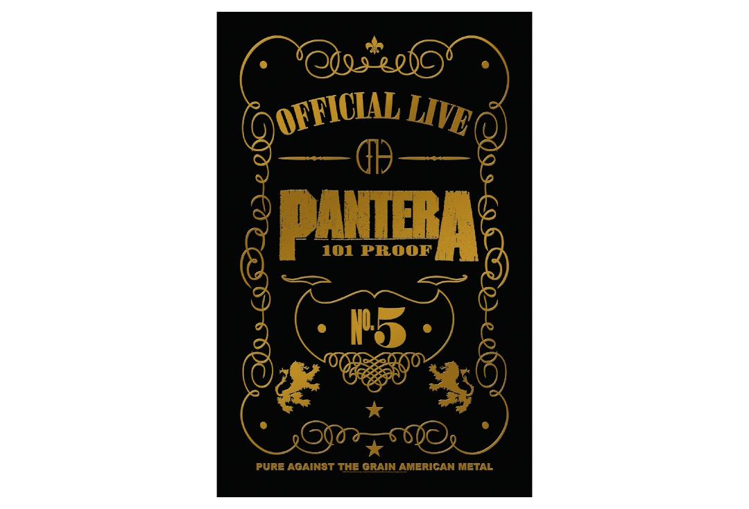 Official Band Merch | Pantera - 101 Proof Printed Textile Poster