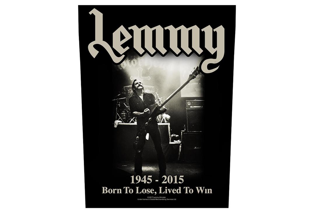 Official Band Merch | Lemmy - Lived To Win Printed Back Patch