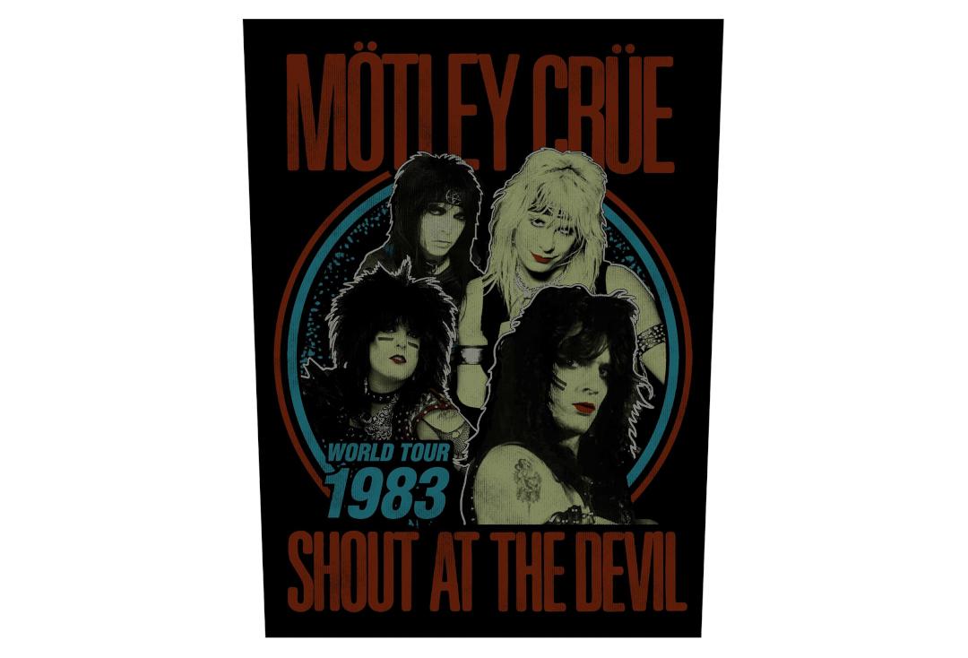 Official Band Merch | Motley Crue - Shout At The Devil Printed Back Patch