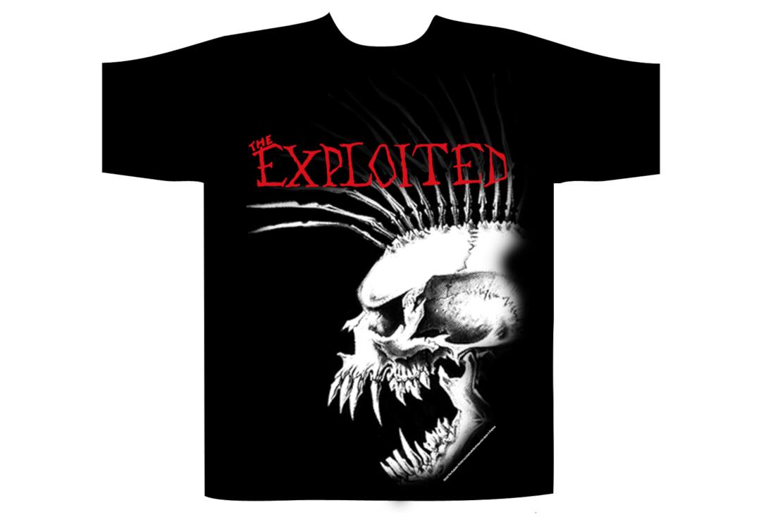 Official Band Merch | The Exploited - Bastard Skull Official Men's Short Sleeve T-Shirt