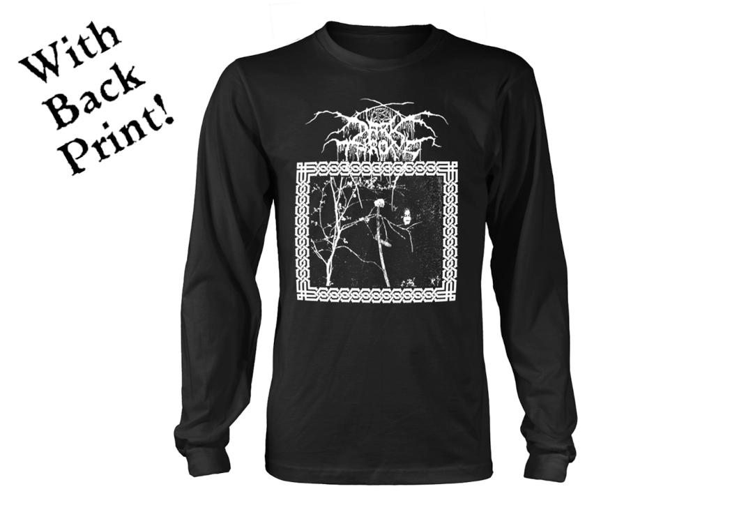Official Band Merch | Darkthrone - Under A Funeral Moon Men's Official Long Sleeve T-Shirt - Front