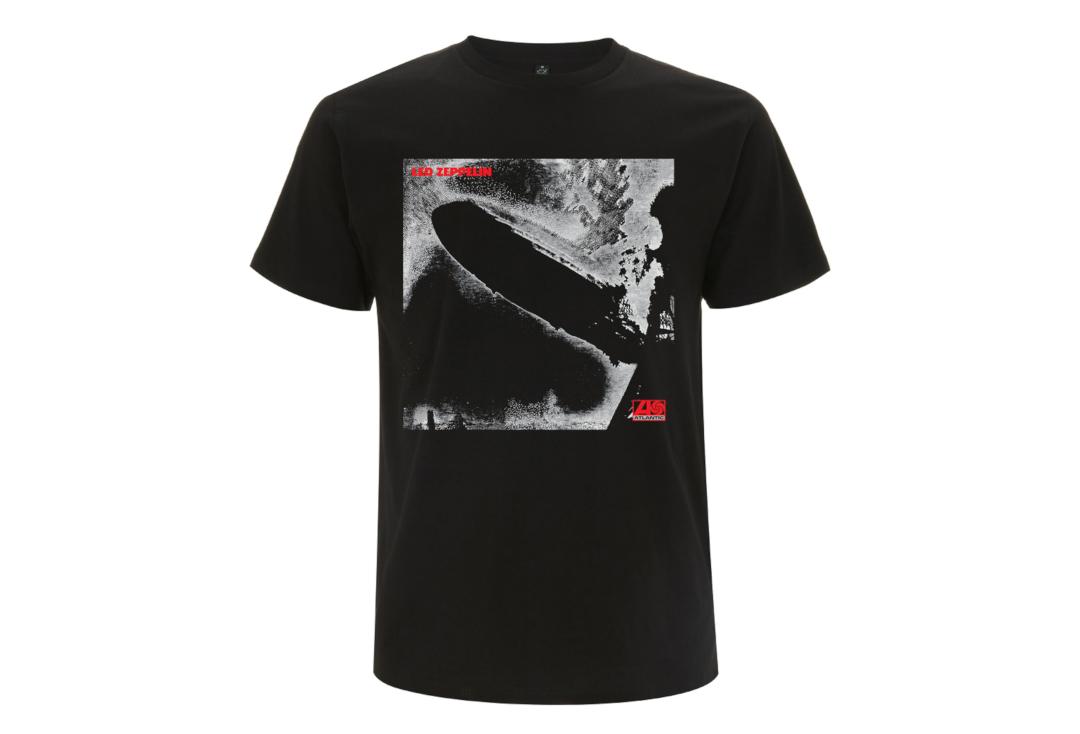 Official Band Merch | Led Zeppelin - I Debut Album Cover Official Men's Short Sleeve T-Shirt