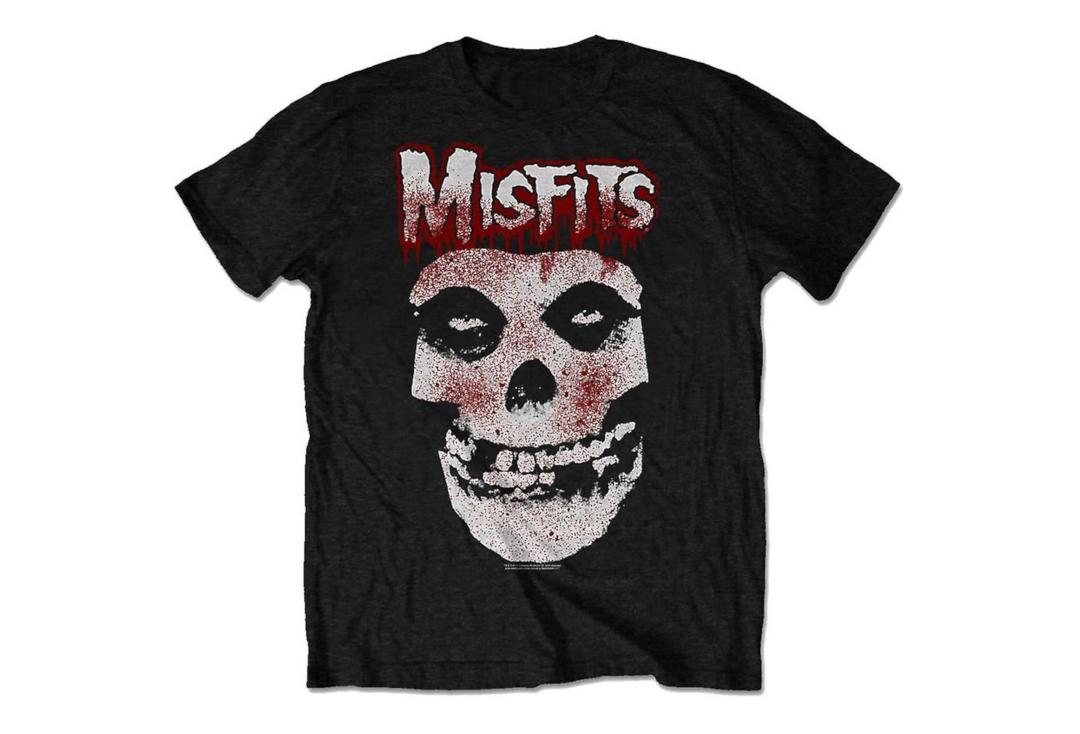 Official Band Merch | Misfits - Blood Dripping Skull Official Men's Short Sleeve T-Shirt