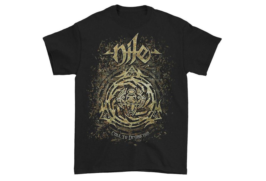 Official Band Merch | Nile - Call To Destruction Official Men's Short Sleeve T-Shirt - Front