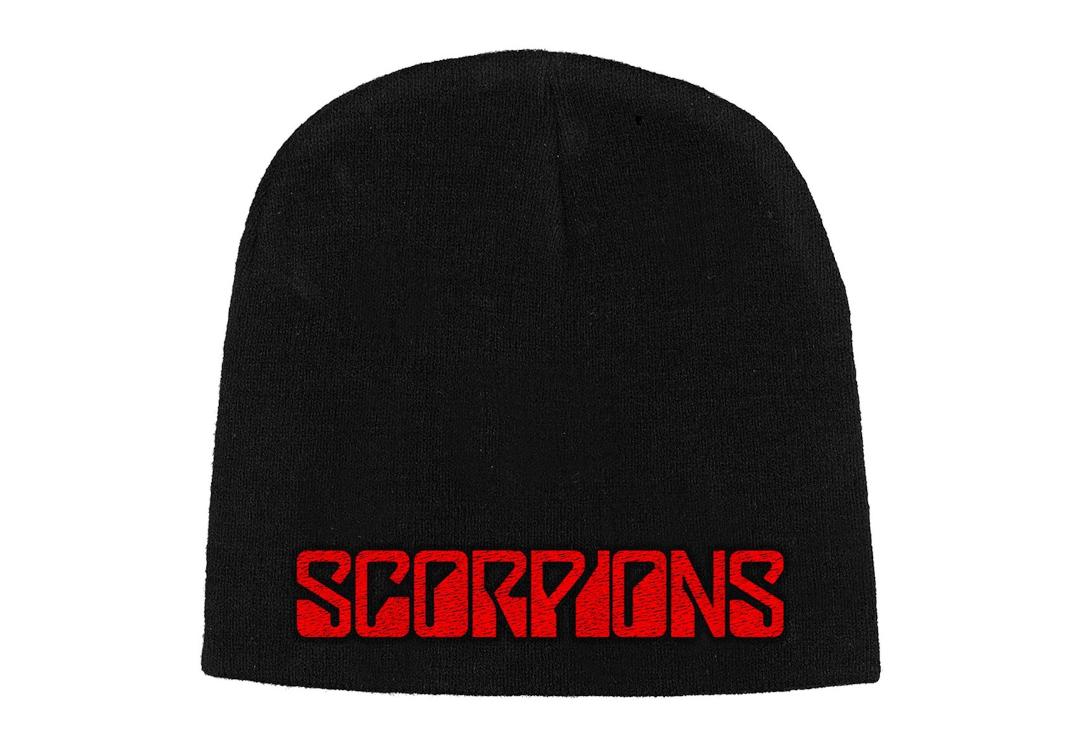 Official Band Merch | Scorpions - Logo Embroidered Official Knitted Beanie Hat