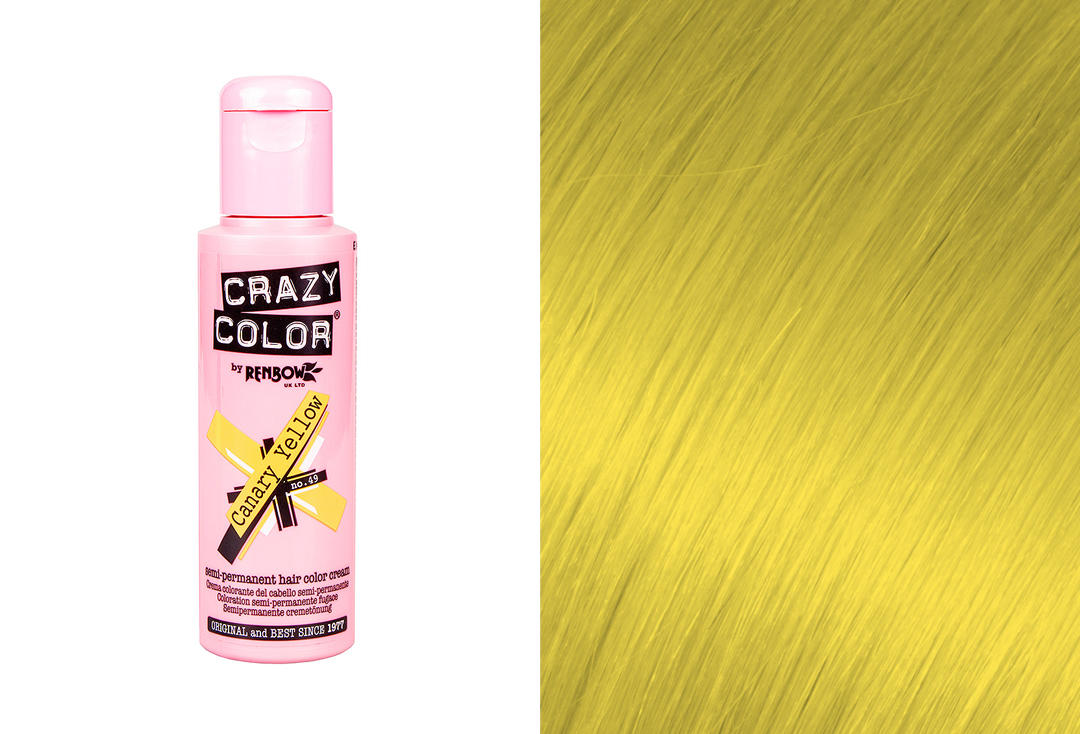Renbow | Crazy Color Semi-Permanent Hair Colour (049 Canary Yellow)
