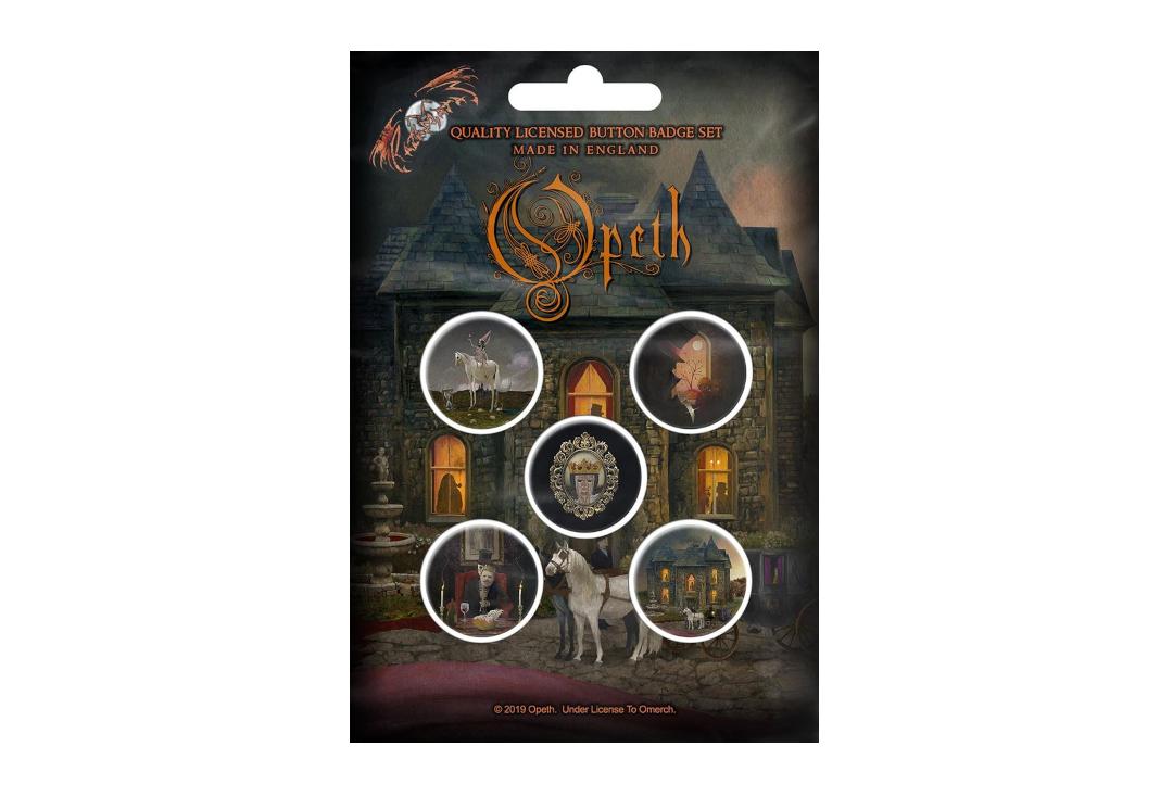 Official Band Merch | Opeth - In Caude Venenum Button Badge Pack