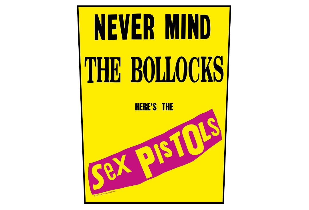 Official Band Merch | Sex Pistols - Yellow Never Mind The Bollocks Printed Back Patch