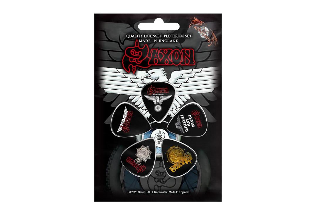 Official Band Merch | Saxon - Wheels Of Steel Official Plectrum Pack
