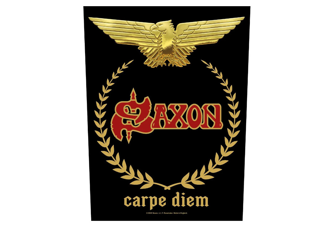 Official Band Merch | Saxon - Carpe Diem Printed Back Patch