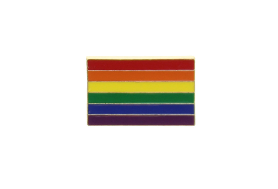 Rainbow Pride Flag Metal Pin Badge