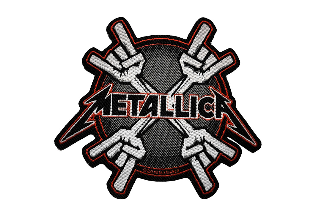Official Band Merch | Metallica - Metal Horns Woven Patch